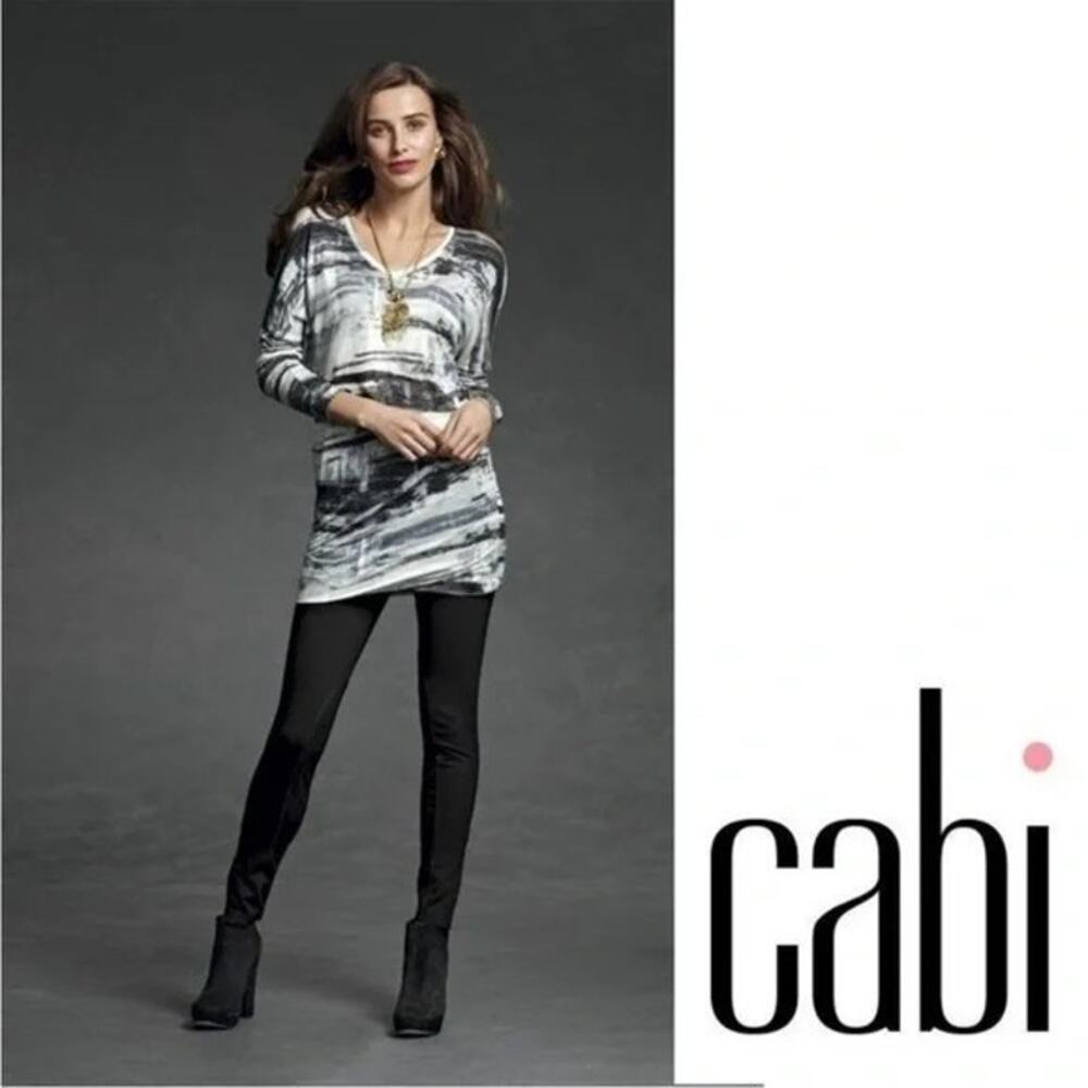 CAbi #144 Ponte Zip Ankle Legging Black